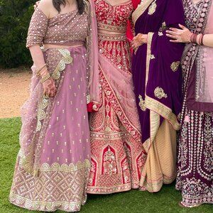 Lilac Wedding Lehenga